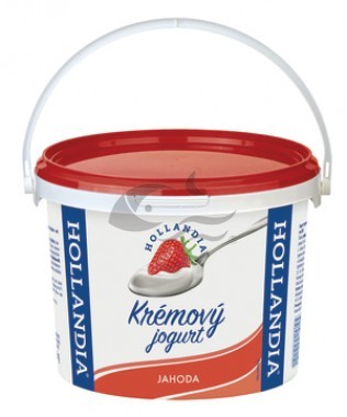 Jogurt krémový jahoda min 3% Hollandia 3kg