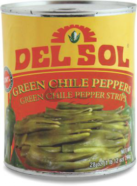 Green chiles proužky DEL SOL 794g
